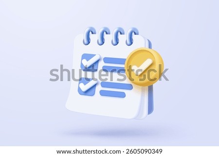 3d check mark sign icon on bubble. check list button best choice for right, success, tick, accept, agree on application. 3d choose correct icon vector with shadow render illustration