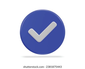 überprüftes Symbol für 3D-Prüfzeichen