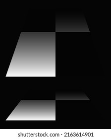 3d chessboard, checkerboard pattern in perspective. Checkered, chequered checks planes vanishing, diminishing into horizon