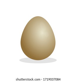 3D chicken egg vector illustration eps 10