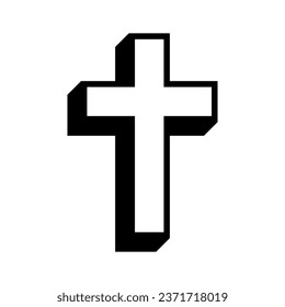 Christian cross symbol Royalty Free Vector Image