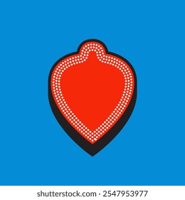 Forma de bola de Navidad 3D. Icono de etiqueta de cuarto estilo. Icono de Vector de alta calidad. Vector editable