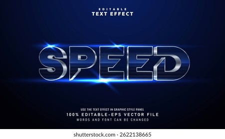 3D Cinematic Speed text effect - Editable text effect