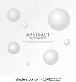 3d circle abstract background, 3d balls vector illustration