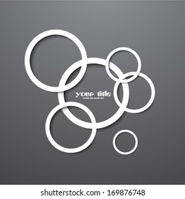 3d circle design black and white template