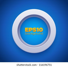 3D Circle Frame. Vector Illustration.