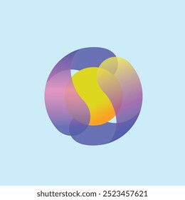 3D-Kreis-Symbol, 3D-Logo-Design mit Vektorgrafik eps. Bearbeitbares und skalierbares Format.