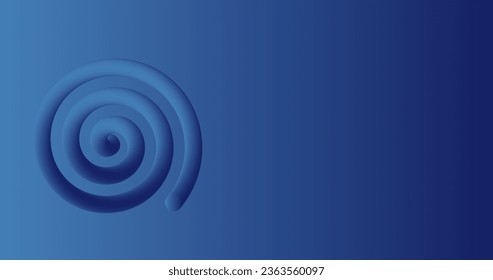 3d circle illustration with blue gradient background