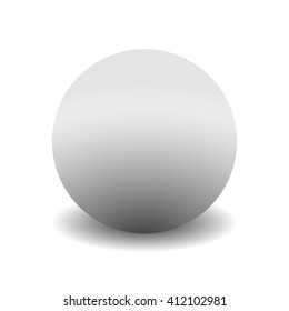 3d circle isolated  on white background with shadow