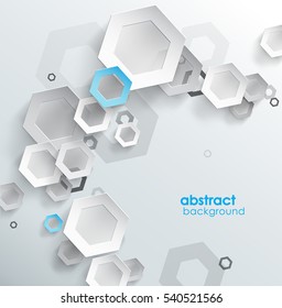 3d circles with shadows and place for your own text. 