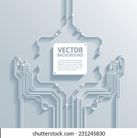 3d circuit board abstract backgrounds - vector