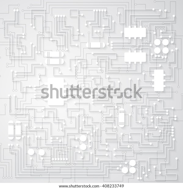 3d Circuit Board Background Texture Vector Stock Vector Royalty Free