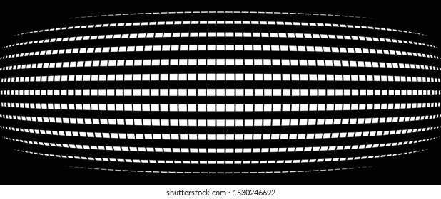 3D circular burst. Convex globe, sphere, orb distort. Inflate design pattern. Radiation, bulge, bloat effect. Radial, radiating warp. Bulb, relief protuberant graphics. Abstract dilate, curve texture