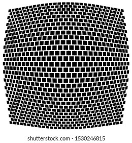 3D circular burst. Convex globe, sphere, orb distort. Inflate design pattern. Radiation, bulge, bloat effect. Radial, radiating warp. Bulb, relief protuberant graphics. Abstract dilate, curve texture