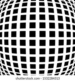3D circular burst. Convex globe, sphere, orb distort. Inflate design pattern. Radiation, bulge, bloat effect. Radial, radiating warp. Bulb, relief protuberant graphics. Abstract dilate, curve texture