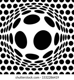 3D circular burst. Convex globe, sphere, orb distort. Inflate design pattern. Radiation, bulge, bloat effect. Radial, radiating warp. Bulb, relief protuberant graphics. Abstract dilate, curve texture