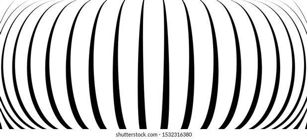 3D circular burst. Convex globe, sphere, orb distort. Inflate design pattern. Radiation, bulge, bloat effect. Radial, radiating warp. Bulb, relief protuberant graphics. Abstract dilate, curve texture
