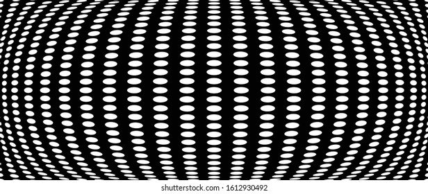 3D circular burst. Convex globe, sphere, orb distort. Inflate design pattern. Radiation, bulge, bloat effect. Radial, radiating warp. Bulb, relief protuberant graphics. Abstract dilate, curve texture