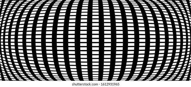 3D circular burst. Convex globe, sphere, orb distort. Inflate design pattern. Radiation, bulge, bloat effect. Radial, radiating warp. Bulb, relief protuberant graphics. Abstract dilate, curve texture