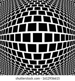 3D circular burst. Convex globe, sphere, orb distort. Inflate design pattern. Radiation, bulge, bloat effect. Radial, radiating warp. Bulb, relief protuberant graphics. Abstract dilate, curve texture