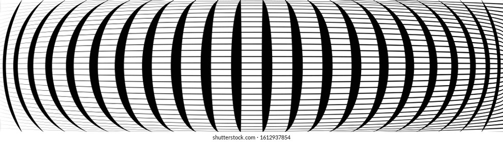 3D circular burst. Convex globe, sphere, orb distort. Inflate design pattern. Radiation, bulge, bloat effect. Radial, radiating warp. Bulb, relief protuberant graphics. Abstract dilate, curve texture
