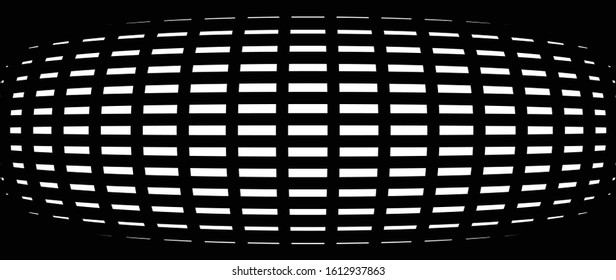 3D circular burst. Convex globe, sphere, orb distort. Inflate design pattern. Radiation, bulge, bloat effect. Radial, radiating warp. Bulb, relief protuberant graphics. Abstract dilate, curve texture