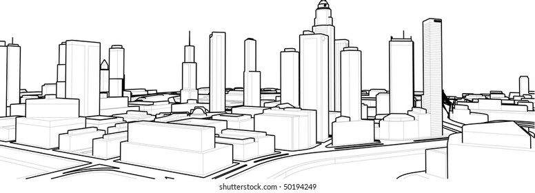 3d city