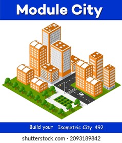 3d cityscape city street public block house from above highway intersection transportation road