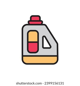 3D Cleaning Liquid Icon Vector Illustration