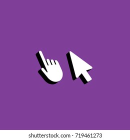 3D clicking icons
