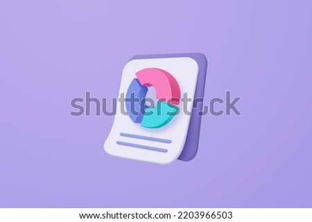 3d clipboard with business idea goals on project plan, fast progress, analytics 3d icon. Business invoice bill expenses idea, checklist clipboard concept. 3d icon vector render illustration