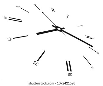 3D clock background