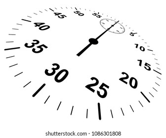 3D clock background