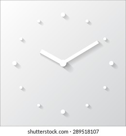 3d clock with shadow