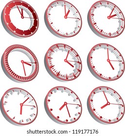 3d clocks, third dimension time clocks