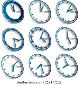 3d clocks, third dimension time clocks