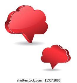 3d Cloud Icon