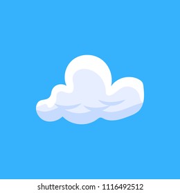 3d clouds flat illustration. Element of book icon for mobile concept and web apps. Colored 3d clouds flat illustration icon can be used for web and mobile. Premium icon on blue background