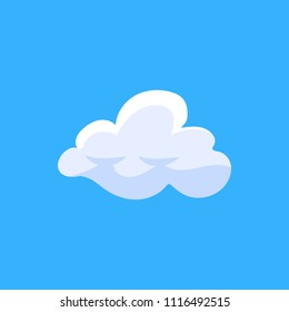3d clouds flat illustration. Element of book icon for mobile concept and web apps. Colored 3d clouds flat illustration icon can be used for web and mobile. Premium icon on blue background