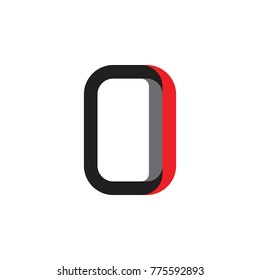 3D CO letter or CI letter logo design vector