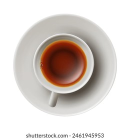 3d coffee cup isolated on white background