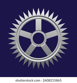 3D Cogwheel gear icon. Engineering technical support. System update. Setup and optimization. Setting symbols. Cartoon design element isolated on white. 3D Vector illustration.