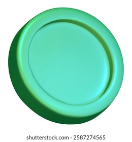 3d coin icon. Vector illustration	