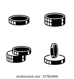 3D Coins Icons set