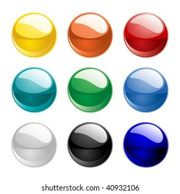 3d Color vector spheres