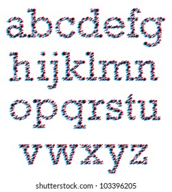3D Colorblind Font