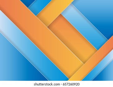 3D colored paper layers abstract vector background with space for text and message modern artwork design. Paper art concept
