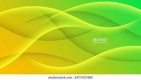 3D colorful abstract background overlap layer on bright space with waves effect decoration. Minimalist modern graphic design element cutout style concept for web banner, flyer, card, or brochure cover