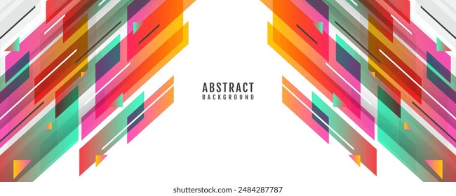 3D colorful abstract background overlap layer on bright space with diagonal lines shape decoration. Modern graphic design element cutout style concept for web banner, flyer, card, or brochure cover