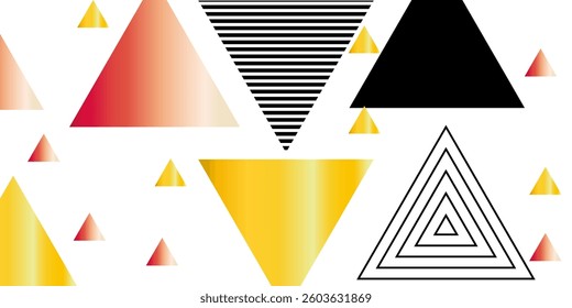 3D colorful abstract background overlap layer on bright space with triangles lines effect decoration. Modern graphic design element stripes style concept for web banner, flyer, card, or brochure cover